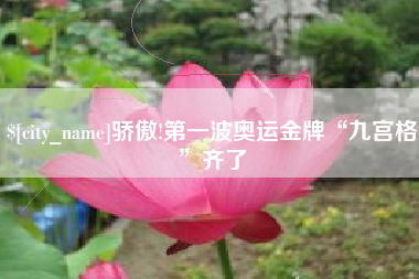 毕节骄傲!第一波奥运金牌“九宫格”齐了