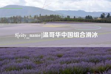 毕节温哥华中国组合滑冰