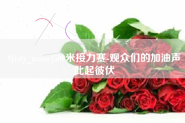 毕节500米接力赛-观众们的加油声此起彼伏