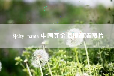 毕节中国夺金海报高清图片