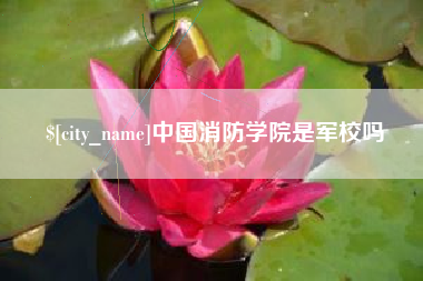 毕节中国消防学院是军校吗