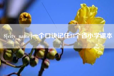 毕节一个口诀记住34个省小学课本