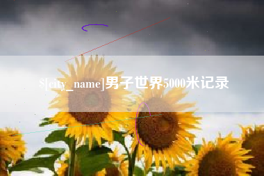 毕节男子世界5000米记录