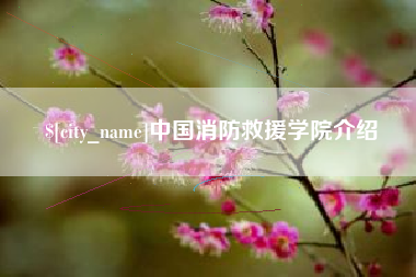 毕节中国消防救援学院介绍