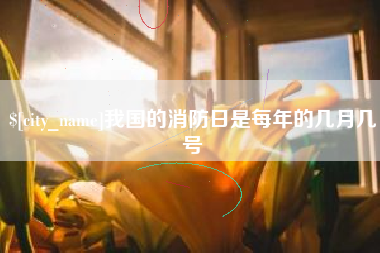 毕节我国的消防日是每年的几月几号