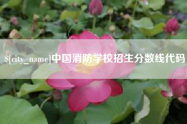 毕节中国消防学校招生分数线代码