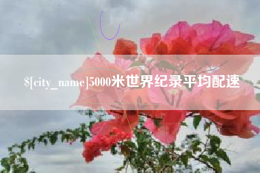 毕节5000米世界纪录平均配速