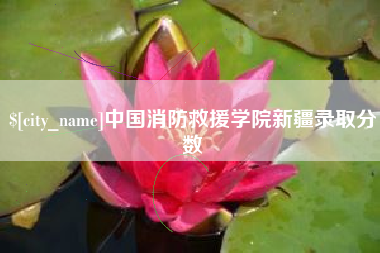毕节中国消防救援学院新疆录取分数