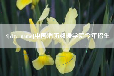 毕节中国消防救援学院今年招生