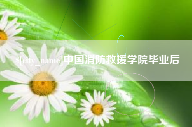 毕节中国消防救援学院毕业后