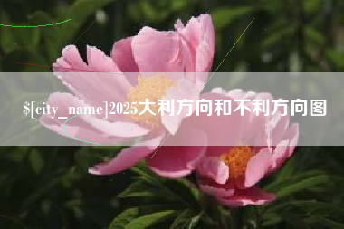 毕节2025大利方向和不利方向图