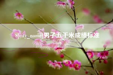毕节男子五千米成绩标准