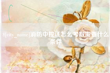 毕节消防中控证怎么考取需要什么条件