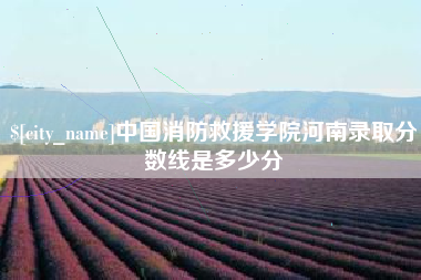 毕节中国消防救援学院河南录取分数线是多少分