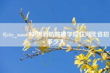 毕节中国消防救援学院在河北省招多少人