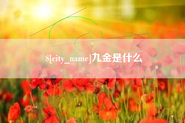 毕节九金是什么